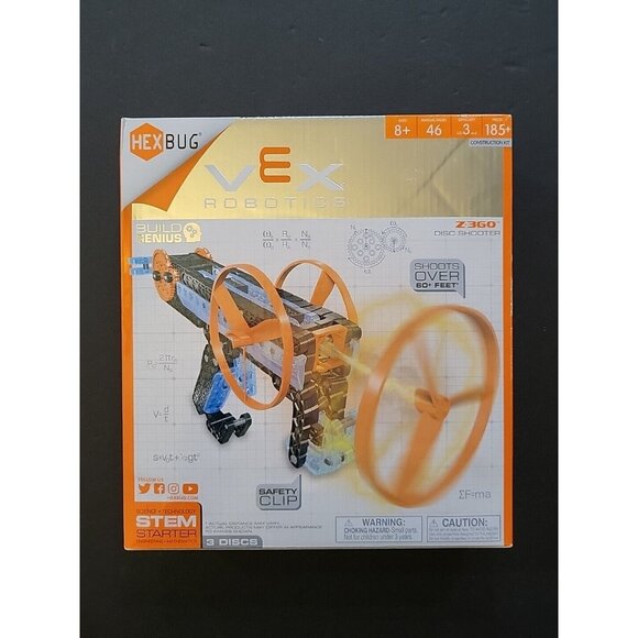 HEXBUG VEX Robotics Z-360 - Ripcord Disc Launcher - DIY Top Launcher Kit - ST... - Picture 1 of 7